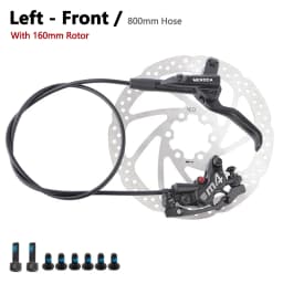 Oil Pressure Brake Lever Caliper Front Rear Alloy Mountain Bike Parts 4 Piston MTB Bicycle Hydraulic Disc Brake Set