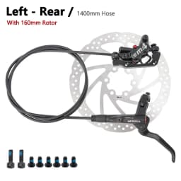 Oil Pressure Brake Lever Caliper Front Rear Alloy Mountain Bike Parts 4 Piston MTB Bicycle Hydraulic Disc Brake Set