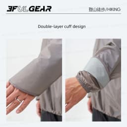 3F UL GEAR QingSuo Spilt Rain Poncho Outdoor Ultralight Sleeve Rain Coats 15D Nylon Waterproof Hiking Cycling Mountaineering