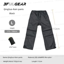 3F UL GEAR QingSuo Spilt Rain Poncho Outdoor Ultralight Sleeve Rain Coats 15D Nylon Waterproof Hiking Cycling Mountaineering