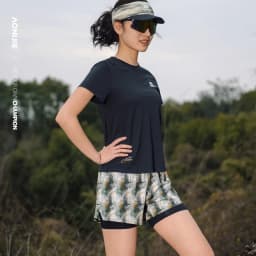 AONIJIE FW6257 Women's Shorts Trail Running Waist Bag Pants Breathable Lightweight Extended Liner for Outdoor Hiking Fitness
