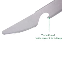 Boundless Voyage Titanium Cooking Set Spoon Fork Knife Lightweight Outdoor Camping Tableware Knife Fork Spoon Bottle Opener