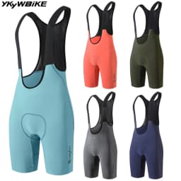 YKYWBIKE 2026 Summer Cycling Bib Shorts Fit Men Seamless Tights Bicycle Bibs Short Pants 7 Hours Long Distance Slim Fit