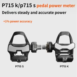 Magene P715 Dual-Sided Pedal Power Meter ±1% Accuracy Bluetooth ANT+ Road Bike Pedals Compatible with KEO & SPD-SL