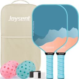 Joysent Fiberglass Pickleball Paddle Set 13mm Honeycomb Core For Men Women Beginners With 2 Rackets 4 Balls And 2 Sweatbands