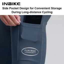INBIKE Fleece Road Bike Bib Pants for Men Winter Thermal Cycling Bibs Windproof Biking Bicycle Pants MTB Cycling Clothing Man