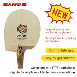 Original SANWEI Table Tennis Blade Su Style Tiger Claw Plus Series Penhold Racket Ping Pong Blade Professional Ping Pong Paddles