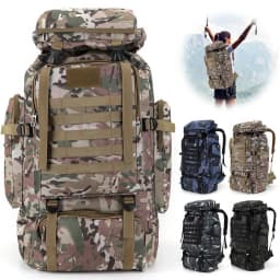 80L Hiking Backpack Mountaineering Bag Climb Bag Tactical Backpacks Waterproof Mountain Climbing Rucksack Travel Accessories