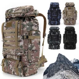 80L Hiking Backpack Mountaineering Bag Climb Bag Tactical Backpacks Waterproof Mountain Climbing Rucksack Travel Accessories