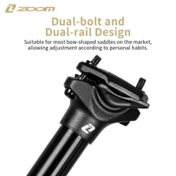 ZOOM NEW Bicycle Dropper Seatpost - 31.6/30.9mm Diameter, 150/200mm Travel, 7075 Aluminum Alloy, Internal Routing, Lightweight