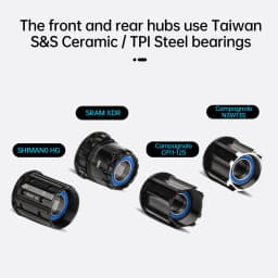 Bicycle Hub 36T Ratchet Ceramic/Steel Bearing Center Thru - HG/XDR/CP/N3W/MSR