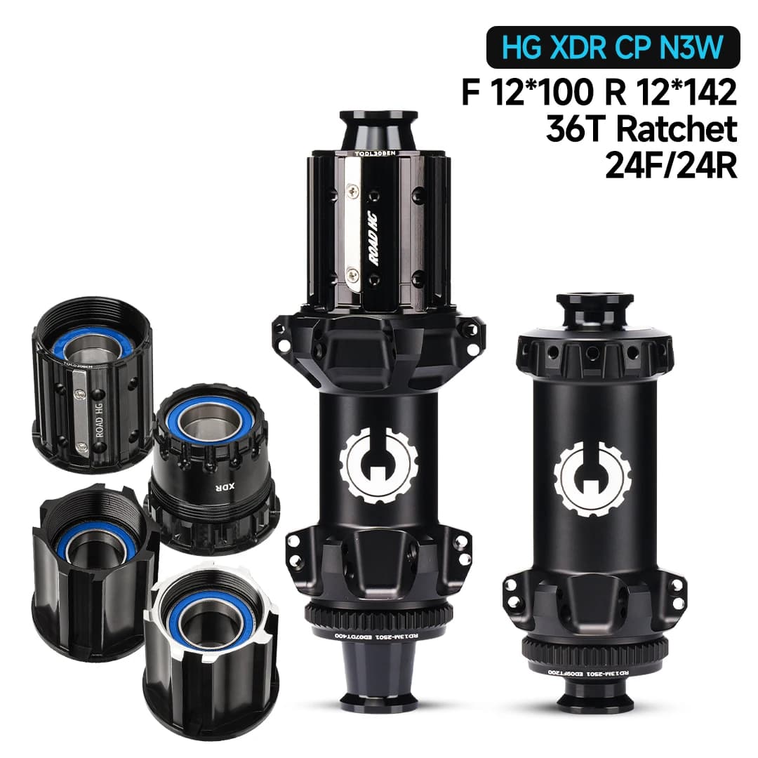 Bicycle Hub 36T Ratchet Ceramic/Steel Bearing Center Thru - HG/XDR/CP/N3W/MSR