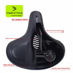 Bicycle Seats for Comfort Men  Women Oversized & Extra Soft Padded Bike Seat Cushion Comfortable Large Bike Saddle Mountain