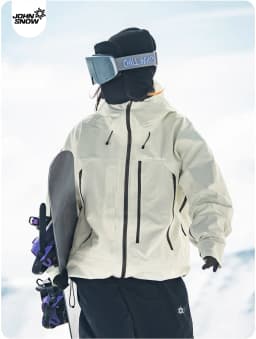 John Snow 2026 Unisex American Style Snowboard Jacket Professional Waterproof Windproof Thermal Winter Ski Coat for Men & Women