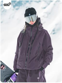 John Snow 2026 Unisex American Style Snowboard Jacket Professional Waterproof Windproof Thermal Winter Ski Coat for Men & Women