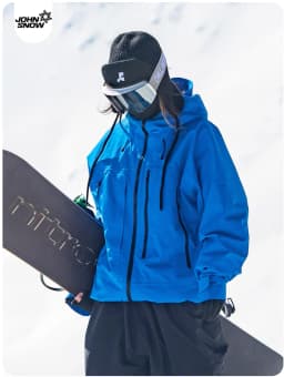 John Snow 2026 Unisex American Style Snowboard Jacket Professional Waterproof Windproof Thermal Winter Ski Coat for Men & Women