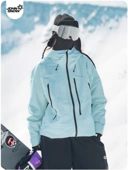 John Snow 2026 Unisex American Style Snowboard Jacket Professional Waterproof Windproof Thermal Winter Ski Coat for Men & Women