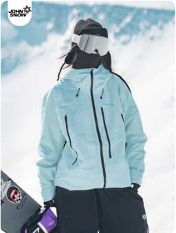 John Snow 2026 Unisex American Style Snowboard Jacket Professional Waterproof Windproof Thermal Winter Ski Coat for Men & Women