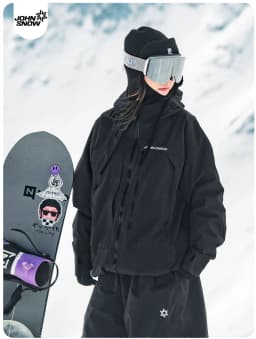 John Snow 2026 Unisex American Style Snowboard Jacket Professional Waterproof Windproof Thermal Winter Ski Coat for Men & Women