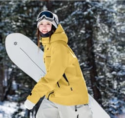 John Snow 2026 Unisex American Style Snowboard Jacket Professional Waterproof Windproof Thermal Winter Ski Coat for Men & Women