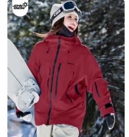 John Snow 2026 Unisex American Style Snowboard Jacket Professional Waterproof Windproof Thermal Winter Ski Coat for Men & Women