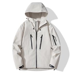 JNLN Unisex Rain Coat Hiking Camping Trekking Mountaineering Waterproof Jackets Men Women Outdoor Sporty Windproof Windbreaker