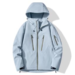 JNLN Unisex Rain Coat Hiking Camping Trekking Mountaineering Waterproof Jackets Men Women Outdoor Sporty Windproof Windbreaker