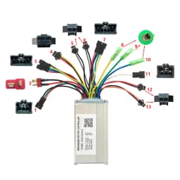X008-AAM002 48V E-bike Brushless Motor Controller 18A for 5S Protocol Display Electric Scooters MTB Fat Bikes Accessories