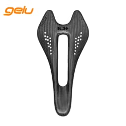 Gelu 55g Ultra-light Full Carbon Fiber Bicycle Saddle - Hollow, Breathable, Ergonomic for MTB & Highway Bikes