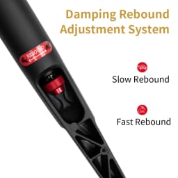 ZOOM 50mm Gravel Bike Road-bike Shock Air Suspension Fork Lockout, and Rebound Damping on Your
