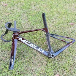 Mcelo EU free 2-5 days arrive Disc Brake Carbon Frame 700*32C AERO Road Bicycle speed bike T47 Full Internal Cable Handlebar