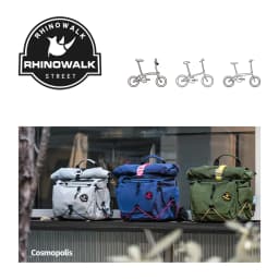 Bike Handlebar Bag 17L Cycling Backpack Storage Bag Front Basket With MOLLE System Rack Support For Brompton Dahon