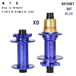 MTB Bike Hub 28H 36T Alloy Boost 110/148mm 6 Colors Lightweight 140g Front Hub XD HG MS Freewheel Front Rear Hub Cycling Parts