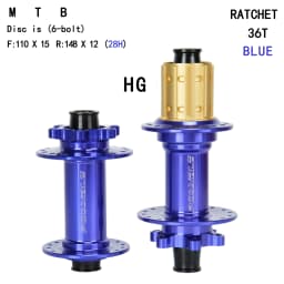 MTB Bike Hub 28H 36T Alloy Boost 110/148mm 6 Colors Lightweight 140g Front Hub XD HG MS Freewheel Front Rear Hub Cycling Parts