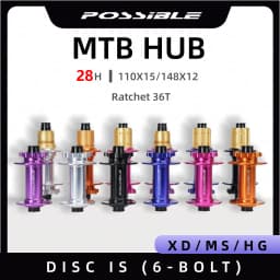 MTB Bike Hub 28H 36T Alloy Boost 110/148mm 6 Colors Lightweight 140g Front Hub XD HG MS Freewheel Front Rear Hub Cycling Parts