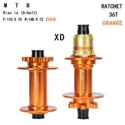 MTB Bike Hub 28H 36T Alloy Boost 110/148mm 6 Colors Lightweight 140g Front Hub XD HG MS Freewheel Front Rear Hub Cycling Parts