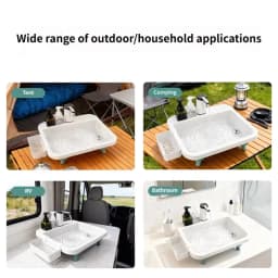 Outdoor Camping Portable Sink Multifunctional Camping Sink With Electric Water Pump Suitable For Outdoor Travel And Family Use