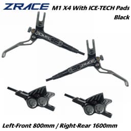 ZRACE M1 X2 / X4 Mountain Bike Hydraulic Brake, MTB Oil Pressure Disc Brake Set, Front and Rear MTB Brake, Full CNC Lightweight