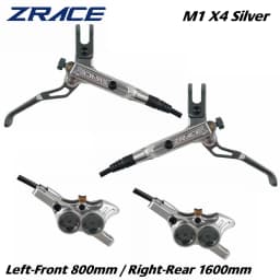 ZRACE M1 X2 / X4 Mountain Bike Hydraulic Brake, MTB Oil Pressure Disc Brake Set, Front and Rear MTB Brake, Full CNC Lightweight