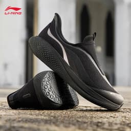 LI-NING SOFT GO 3 SLIP ON Men's Walking Shoes Comfortable Thick Heel Casual Sports Wearable Slip-on Design AGLW009