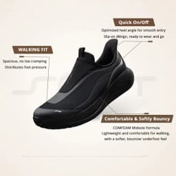 LI-NING SOFT GO 3 SLIP ON Men's Walking Shoes Comfortable Thick Heel Casual Sports Wearable Slip-on Design AGLW009