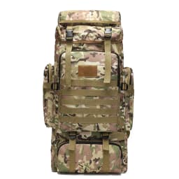 Oxford Cloth Outdoor Backpack Camouflage Hiking Tactical Double Shoulder Backpack Mountaineering Bag for Men Camping and Travel