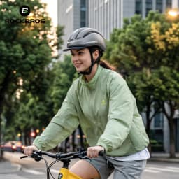 ROCKBROS Cycling Integrated Helmet High Strength 54-60cm Head Circumference Wide Brim Helmet Photochromic Goggles Cycling Helmet