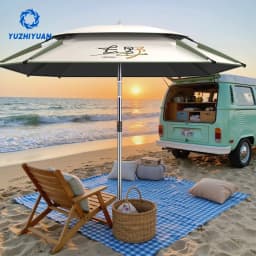 UPF50+ Black Glue Fishing Umbrella | 360° Adjustable Sun Protection, Portable Foldable Outdoor Sunshade with Carry Bag