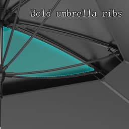 UPF50+ Black Glue Fishing Umbrella | 360° Adjustable Sun Protection, Portable Foldable Outdoor Sunshade with Carry Bag