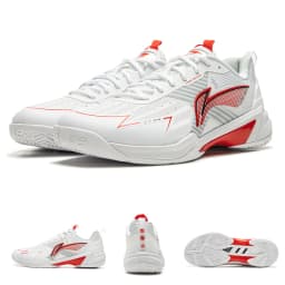 Li-Ning Unisex Halbertec 2.0 Badminton Shoes BOOM Shock Absorption Rebound LiNing Professional Competition Shoes AYZU019