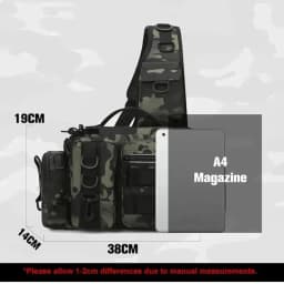 New Large Capacity Fishing Gear Bag One Shoulder / Waist Bag / Crossbody Three-in-One Fishing Rod Storage Bag