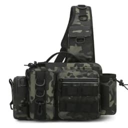 New Large Capacity Fishing Gear Bag One Shoulder / Waist Bag / Crossbody Three-in-One Fishing Rod Storage Bag