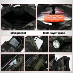 New Large Capacity Fishing Gear Bag One Shoulder / Waist Bag / Crossbody Three-in-One Fishing Rod Storage Bag