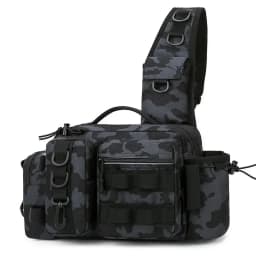 New Large Capacity Fishing Gear Bag One Shoulder / Waist Bag / Crossbody Three-in-One Fishing Rod Storage Bag